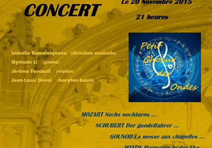 Concert le 20 novembre 2015 en l'église Notre-Dame de la Dalbade à Toulouse